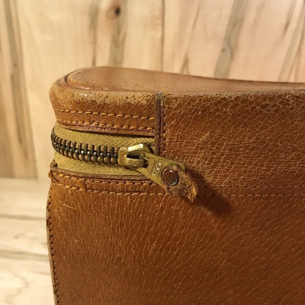 Vintage Craftsman Genuine Pigskin Camera Bag Made in Japan 1950's